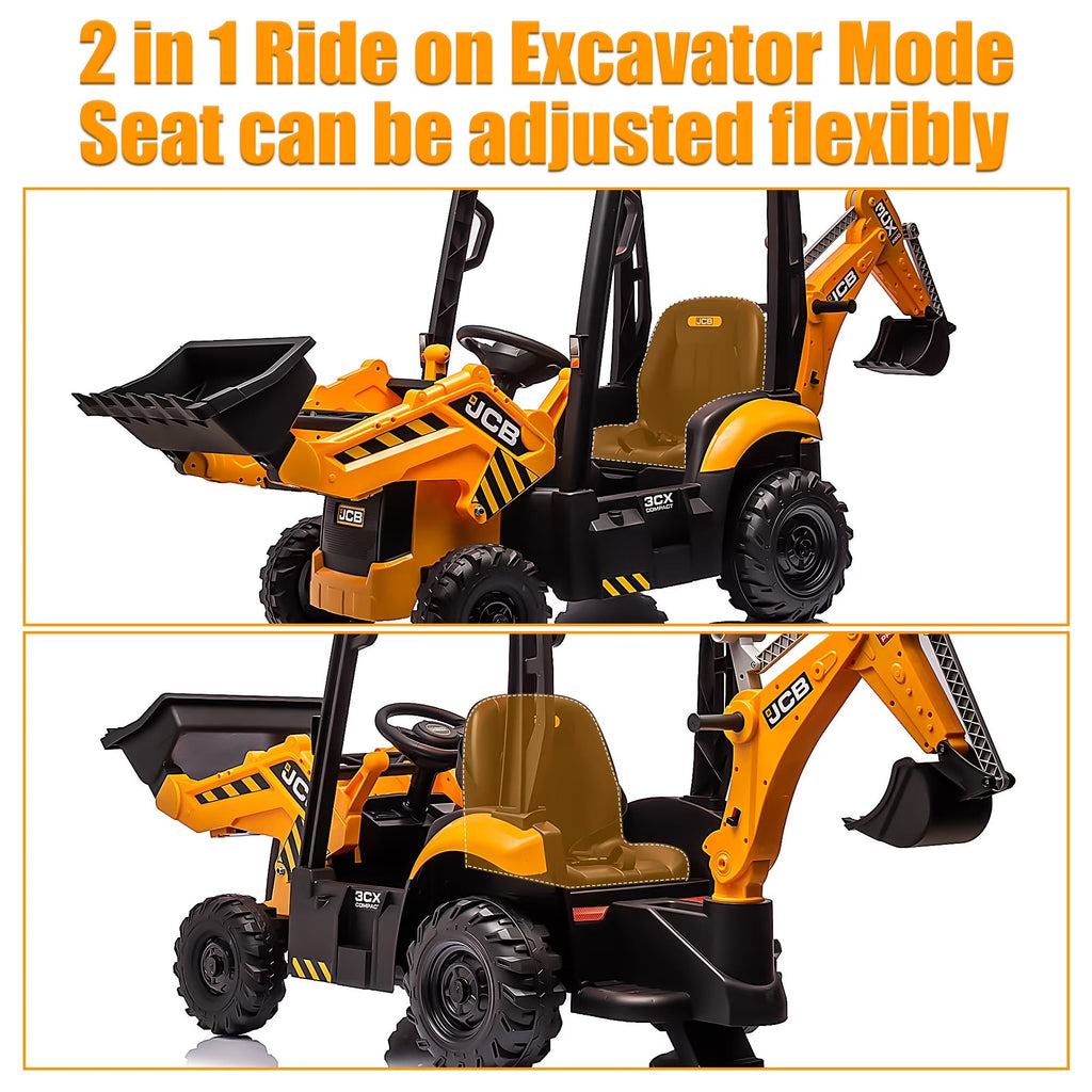 Little Engineer 2-in-1 Ride On Backhoe Toy