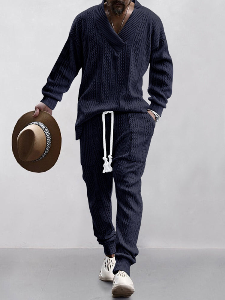HOT SALE!Athleisure Cable Jacquard Set