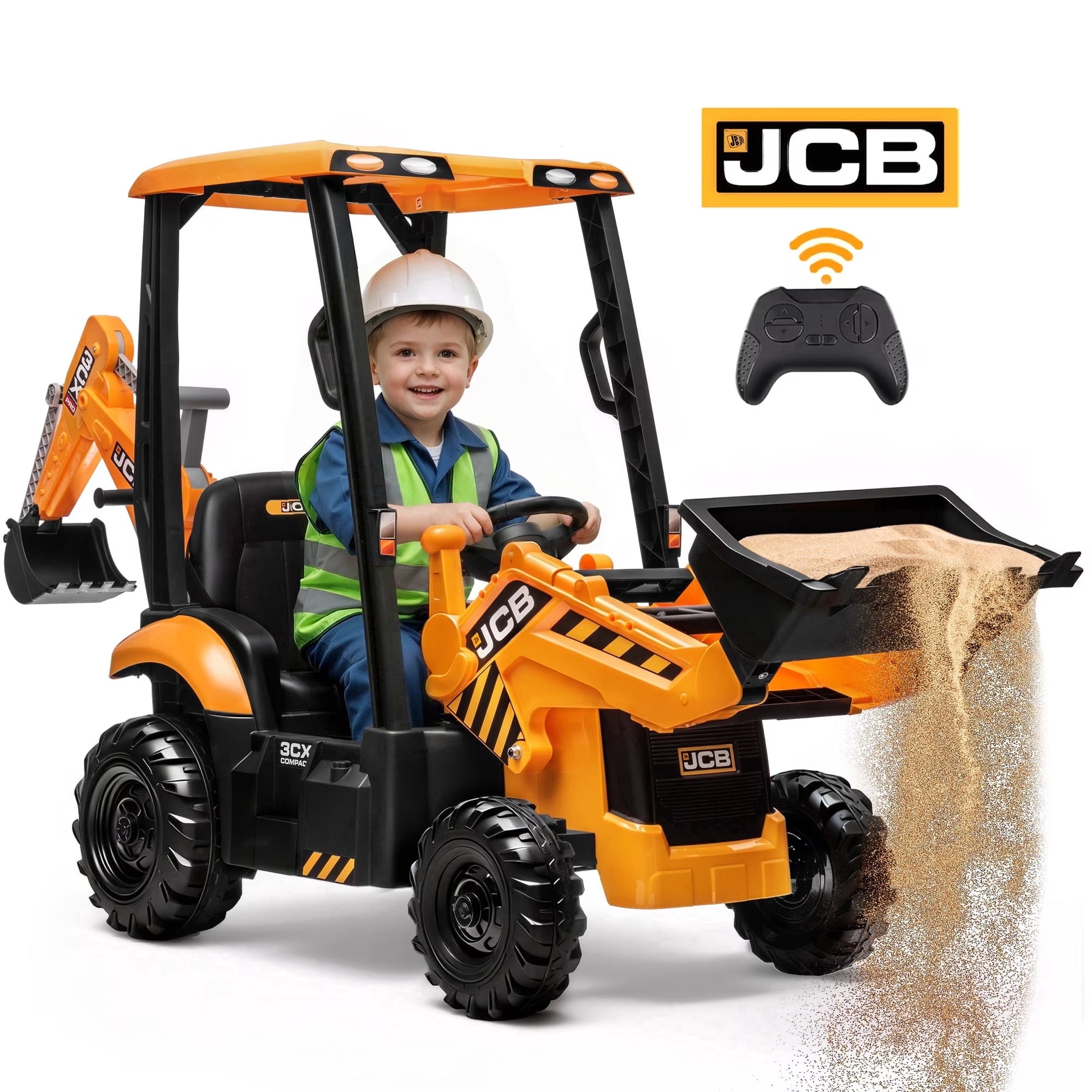 Little Engineer 2-in-1 Ride On Backhoe Toy