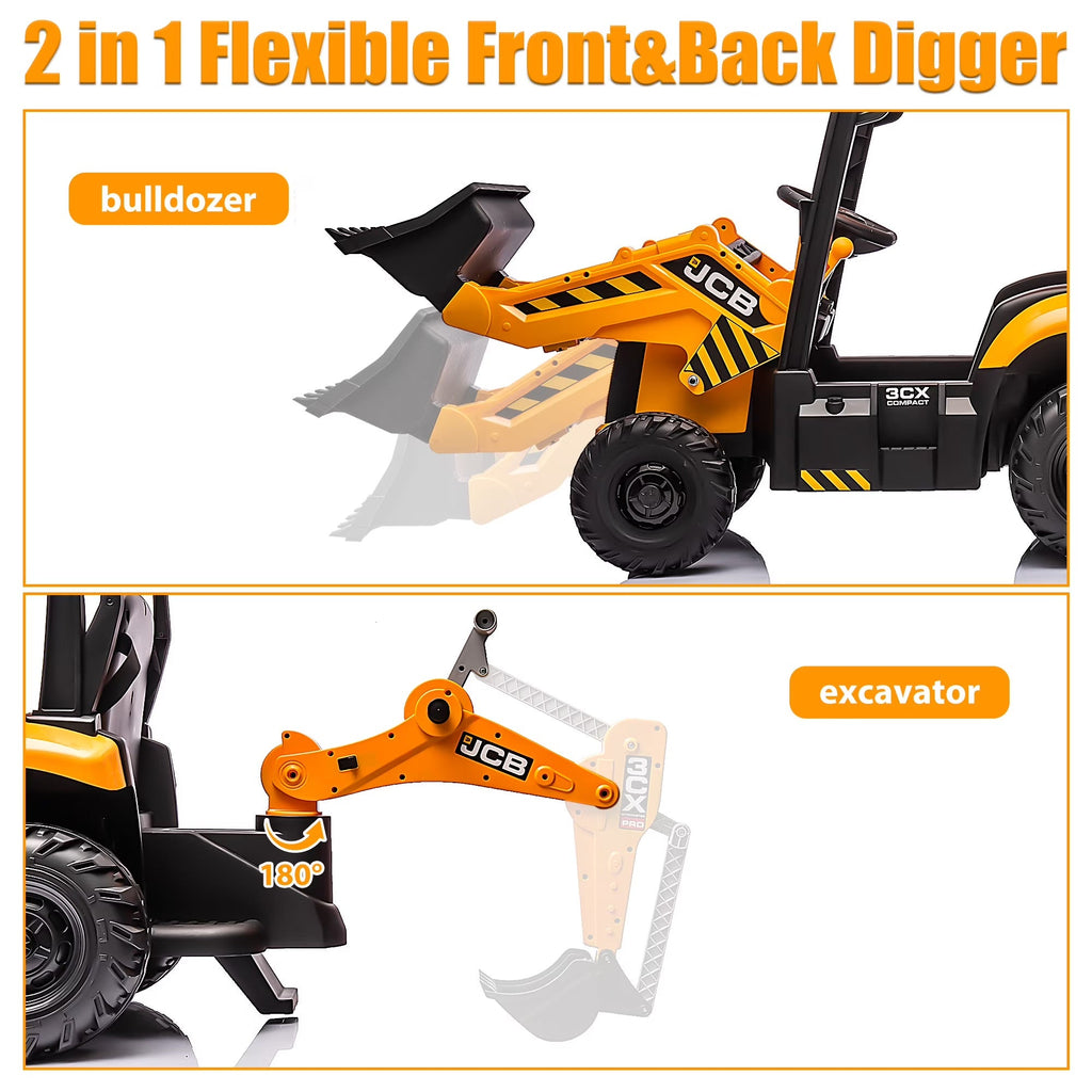 Little Engineer 2-in-1 Ride On Backhoe Toy