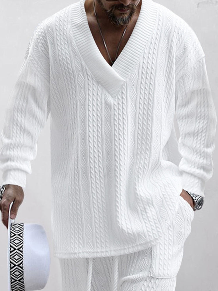 HOT SALE!Athleisure Cable Jacquard Set
