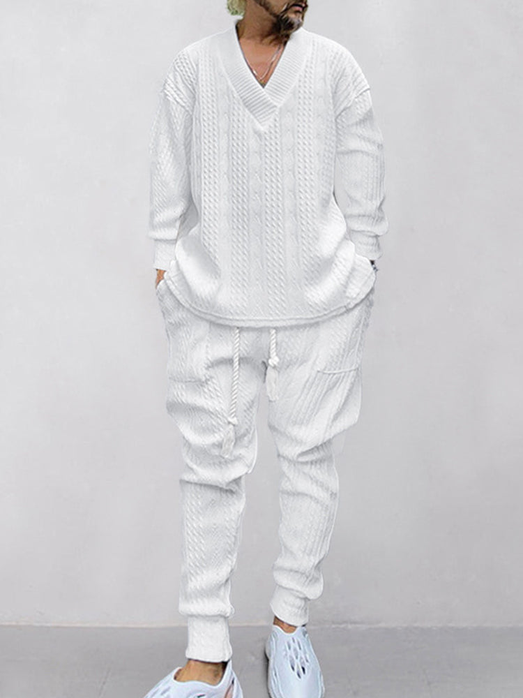 HOT SALE!Athleisure Cable Jacquard Set
