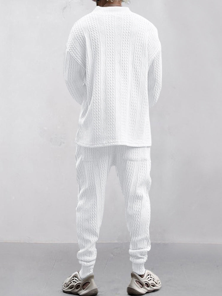 HOT SALE!Athleisure Cable Jacquard Set