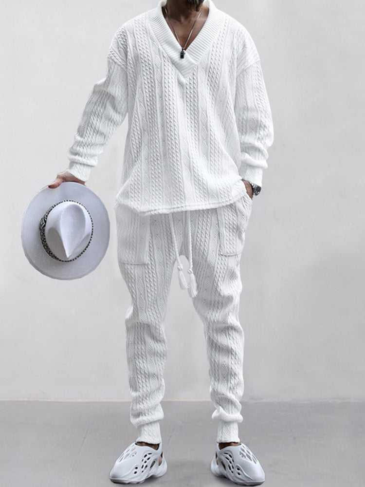 HOT SALE!Athleisure Cable Jacquard Set
