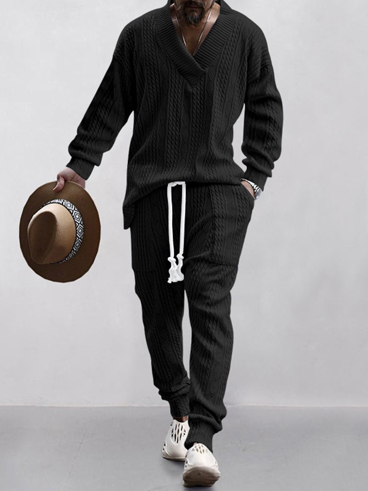 HOT SALE!Athleisure Cable Jacquard Set