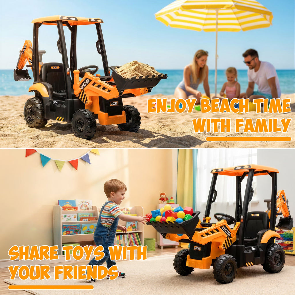 Little Engineer 2-in-1 Ride On Backhoe Toy