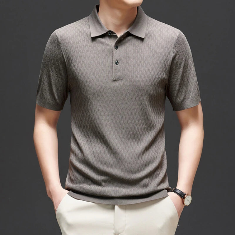 Lorenzo Jacquard Polo Shirt