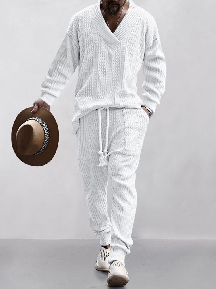 HOT SALE!Athleisure Cable Jacquard Set