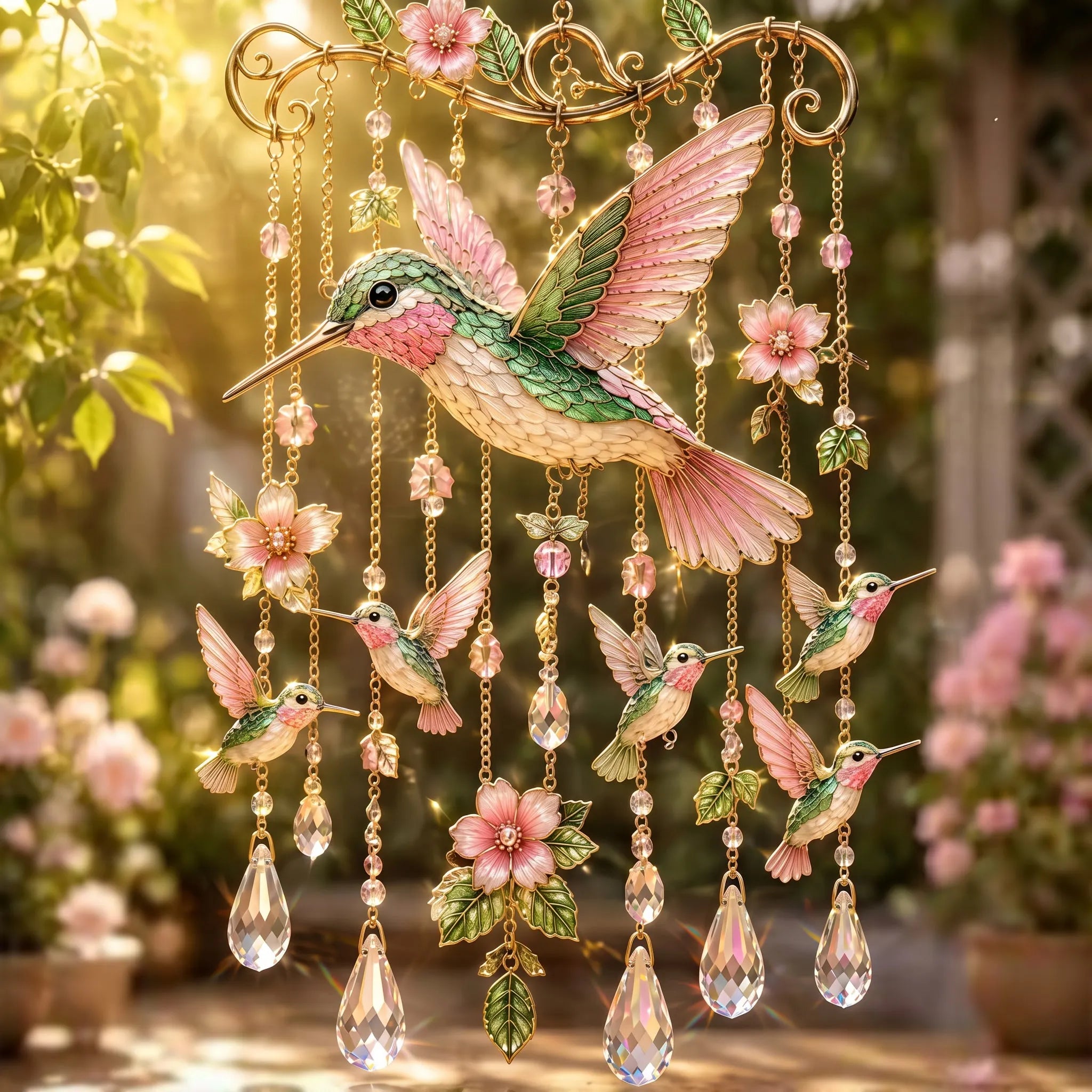 ⚡Last Day 50% OFF 🐦 Graceful Hummingbird Wind Chime 🎐 Add Beauty to Every Breeze
