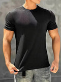 Premium Ribbed Knit T-Shirt for Men